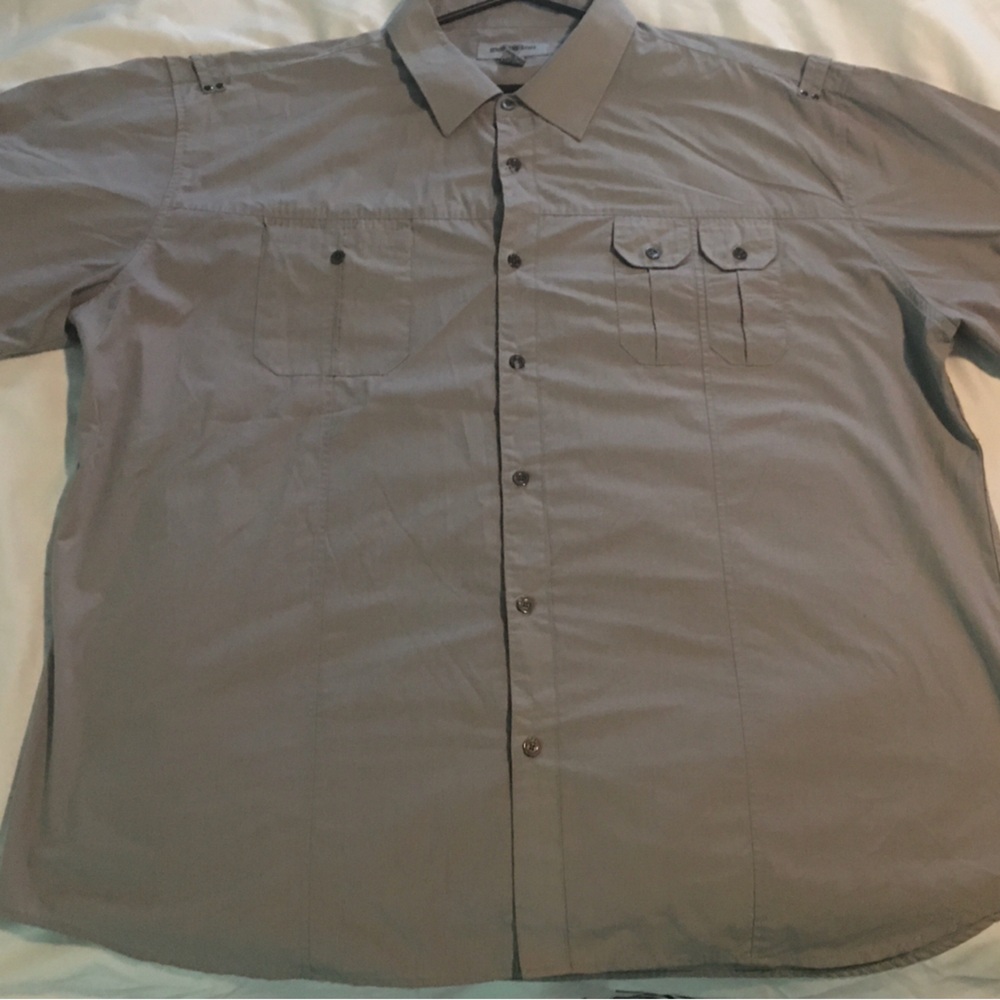 Mens 5XL Beyond the limit button up shirt